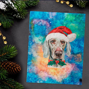 Puzzle Chien de race Weimaraner Noël