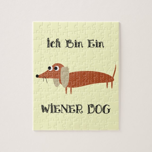 Puzzle Chien de saucisse d'Ein de bin d'Ich je suis un (Vertical)