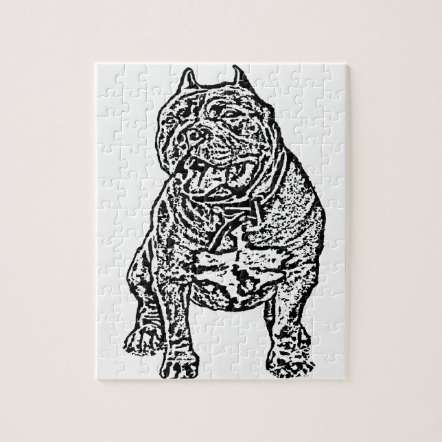 Puzzle Chien de taureau américain (Vertical)