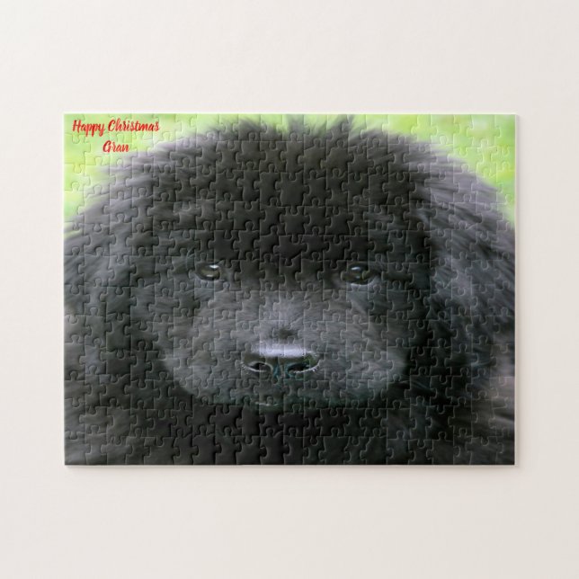 Puzzle Chien de Terre-Neuve. (Horizontal)