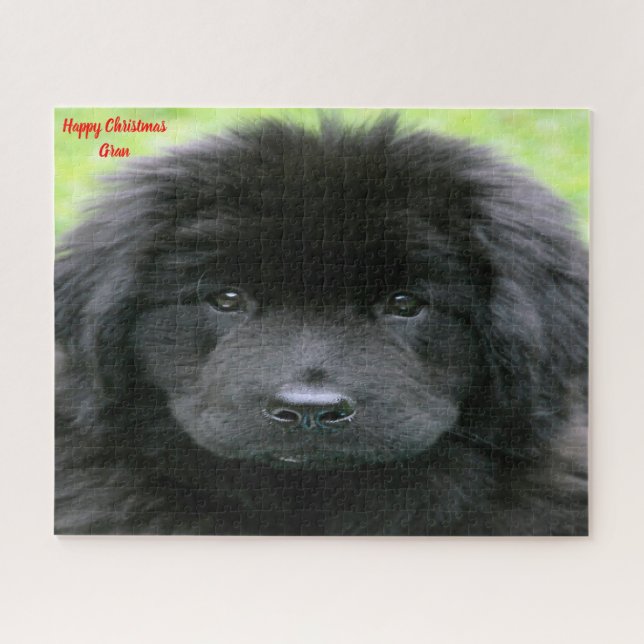 Puzzle Chien de Terre-Neuve. (Horizontal)