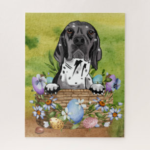 Puzzle Chien de terrier de sable abyssin dans le panier d