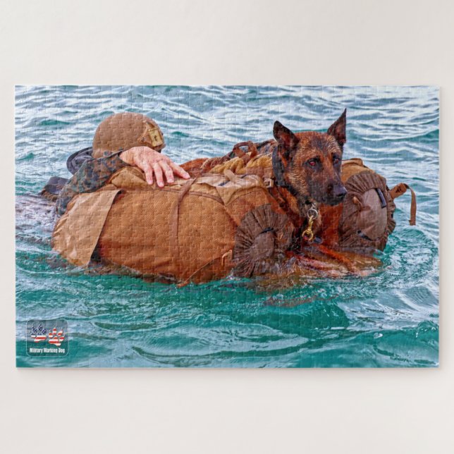 Puzzle CHIEN DE TRAVAIL MILITAIRE AMÉRICAIN (20x30 pouces (Horizontal)