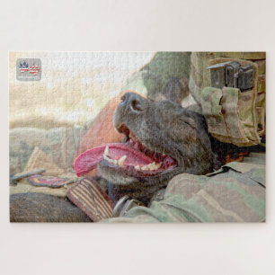 Puzzle CHIEN DE TRAVAIL MILITAIRE AMÉRICAIN (20x30 pouces