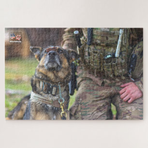 Puzzle CHIEN DE TRAVAIL MILITAIRE AMÉRICAIN (20x30 pouces