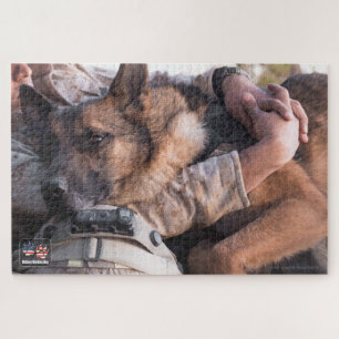 Puzzle CHIEN DE TRAVAIL MILITAIRE AMÉRICAIN (20x30 pouces