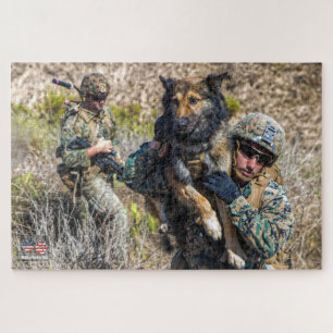Puzzle CHIEN DE TRAVAIL MILITAIRE AMÉRICAIN (20x30 pouces
