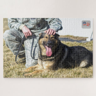 Puzzle CHIEN DE TRAVAIL MILITAIRE AMÉRICAIN (20x30 pouces