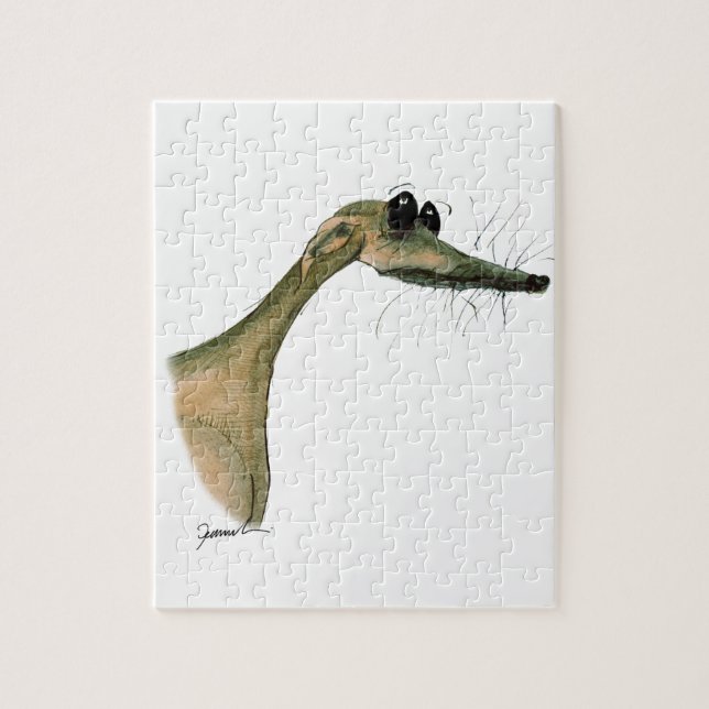Puzzle Chien de WHIPPET, fernandes élégants (Vertical)