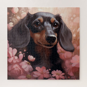 Puzzle Chien Fleur 8