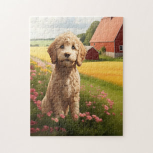 Puzzle chien Golden Doodle