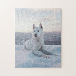 Puzzle Chien majestic White Husky