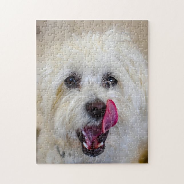Puzzle Chien Maltais Se Reproduisent. (Vertical)