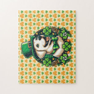 Puzzle Chien mignon de la Saint Patrick