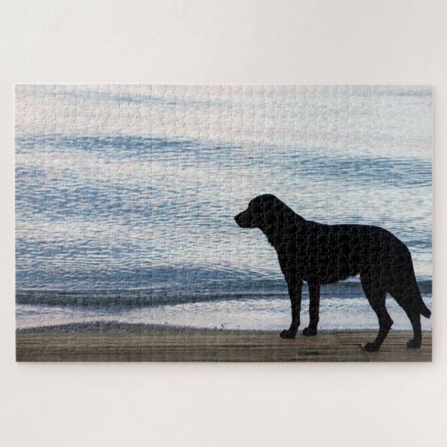 Puzzle Chien noir (Horizontal)