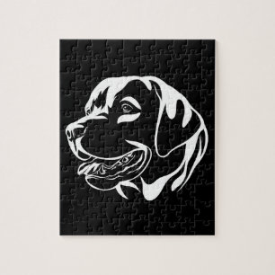 Puzzle Chien noir et blanc