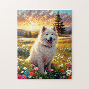 Puzzle Chien Samoyède