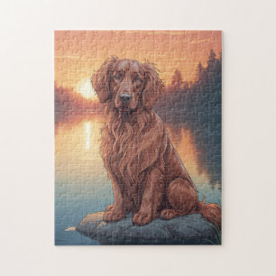 Puzzle chien Setter irlandais