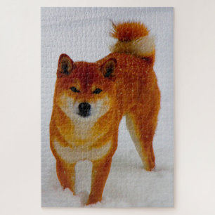 Puzzle Chien Spitz Japonais.