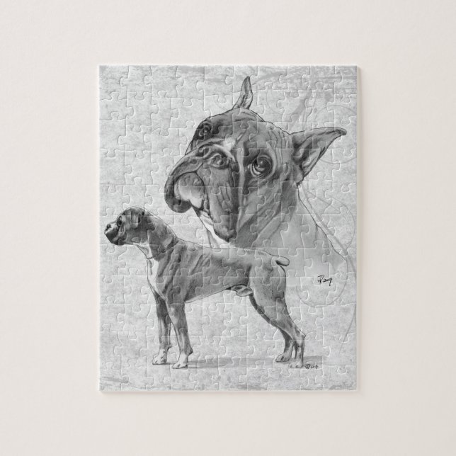 Puzzle Chiens de boxeur (Vertical)