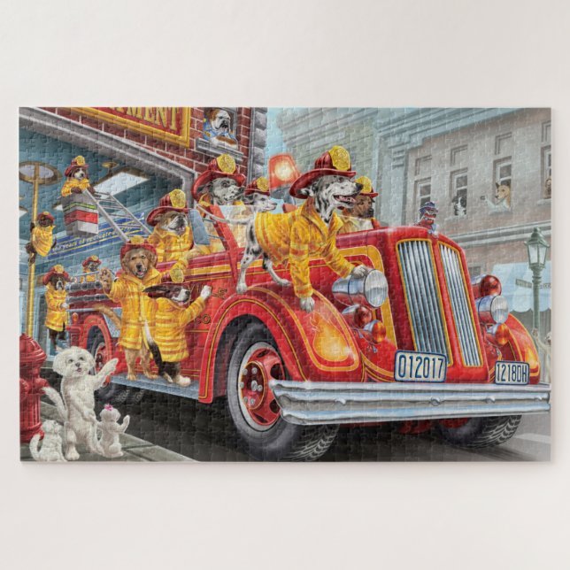 Puzzle Chiens de feu (Horizontal)