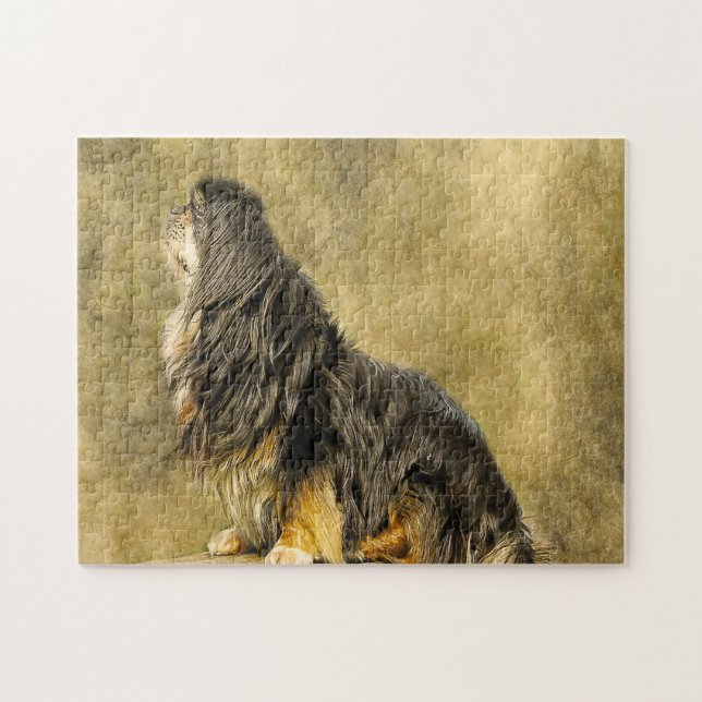 Puzzle Chiens d'Espagne tibétains Jigsaws (Horizontal)