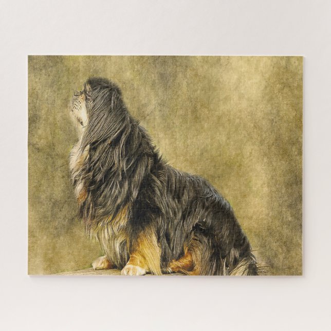 Puzzle Chiens d'Espagne tibétains Jigsaws (Horizontal)