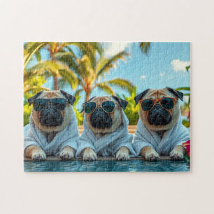 Puzzle Chiens en vacances