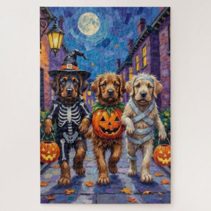 Puzzle Chiens Mastiff Tibétains En Costumes Halloween