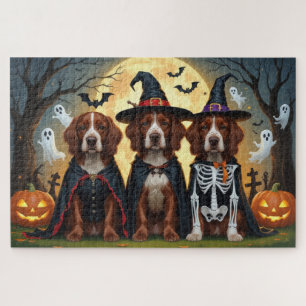 Puzzle Chiens rouges irlandais Citrouille Halloween Funny