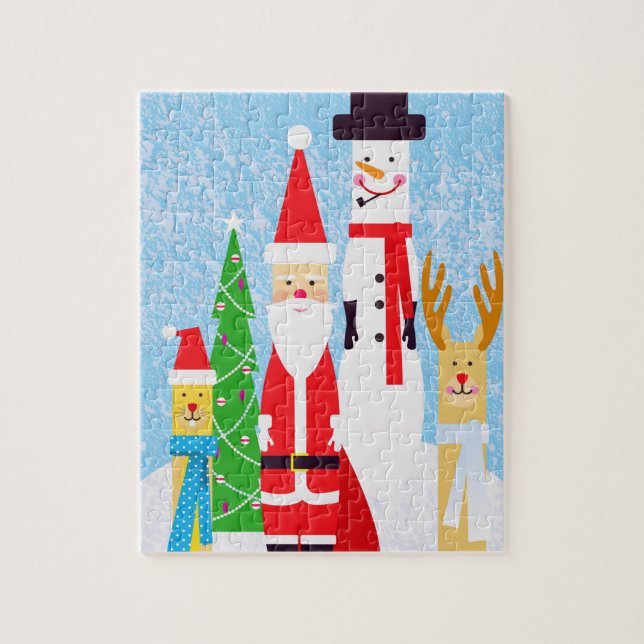 Puzzle Chiffres de Noël (Vertical)