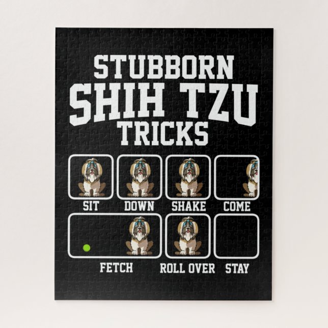 Puzzle Chih Tzu Chien Tzu Stubborn (Vertical)