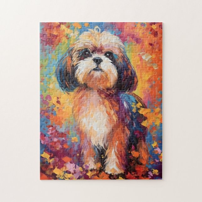 Puzzle Chih Tzu coloré (Vertical)