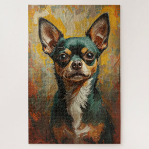 Puzzle Chihuahua artistique Portrait Vibrant peinture à l