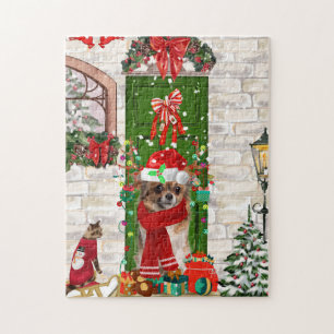 Puzzle Chihuahua Chien Noël