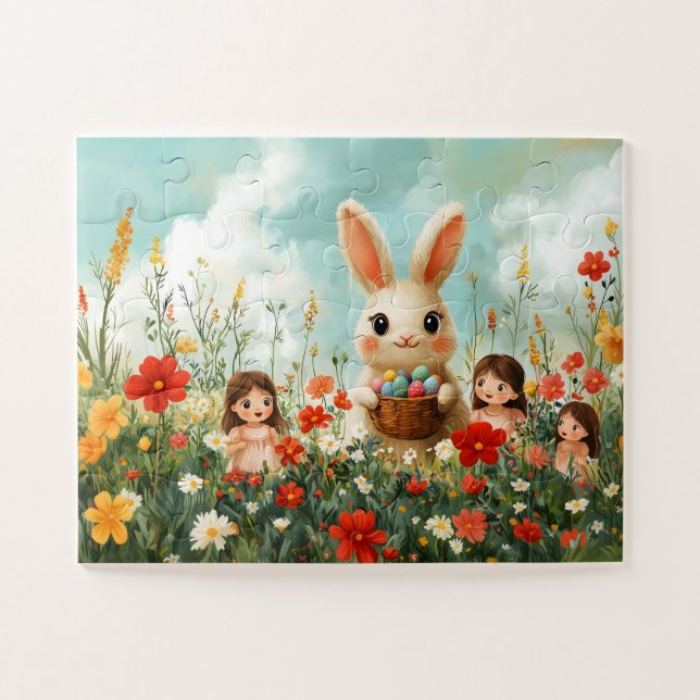 Puzzle Child 30 Pieces - Hunting Easter Eggs (Horizontal)
