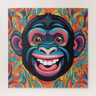 Puzzle Chimpanzé fou mignon