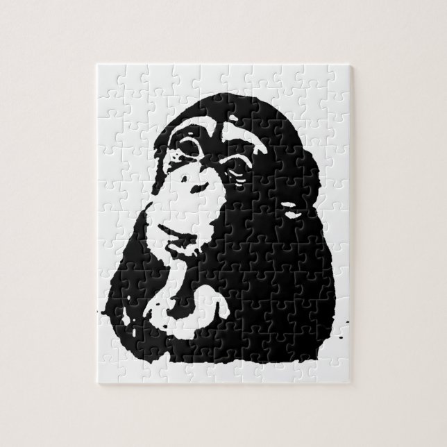 Puzzle Chimpanzé Pop Art Thinking (Vertical)