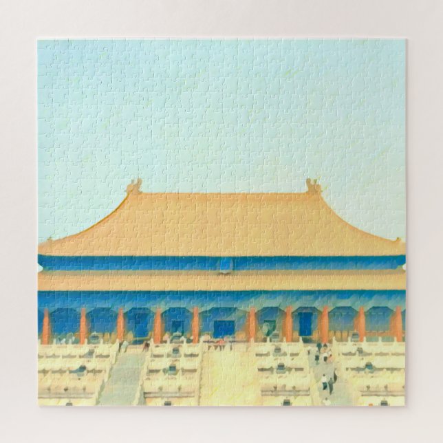 Puzzle Chine Cité interdite voyage vintage (Vertical)