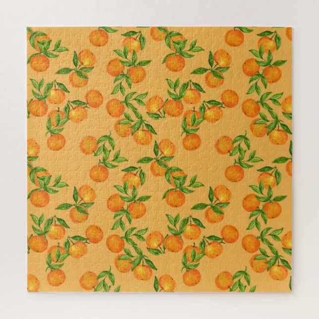 Puzzle Chinois d'inspiration japonaise, aquarelle (Vertical)