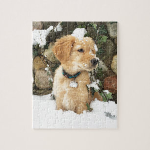 Puzzle Chiot à neige