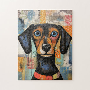 Puzzle Chiot Mignon Chien Drôle Animal De Compagnie Multi