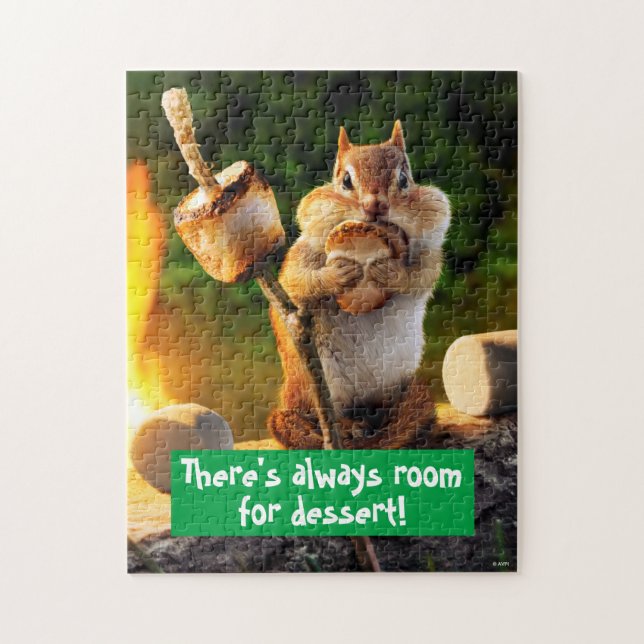 Puzzle Chipmunk Manger Marshmallow (Vertical)