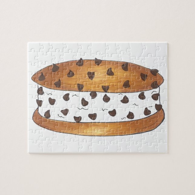Puzzle Chipwich Chocolat Chip Cookie Sandwich à la crème  (Horizontal)