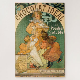 Puzzle Chocolat Idéal par Alphonse Mucha
