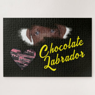 Puzzle Chocolat Labrador Eyes Solid Color 1000 pièce