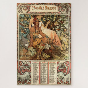 Puzzle Chocolat Masson par Alphonse Mucha