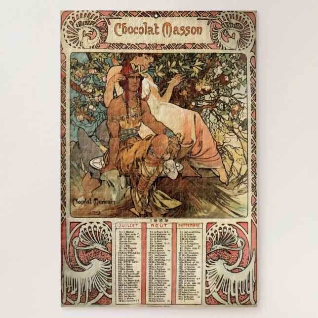 Puzzle Chocolat Masson par Alphonse Mucha (Vertical)