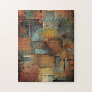 Puzzle Chocolat Patchwork Abstrait