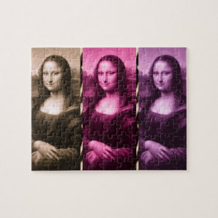 Puzzle Chocolat rose violet Poster de animal Mona Lisa